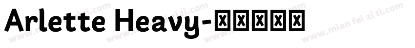 Arlette Heavy字体转换